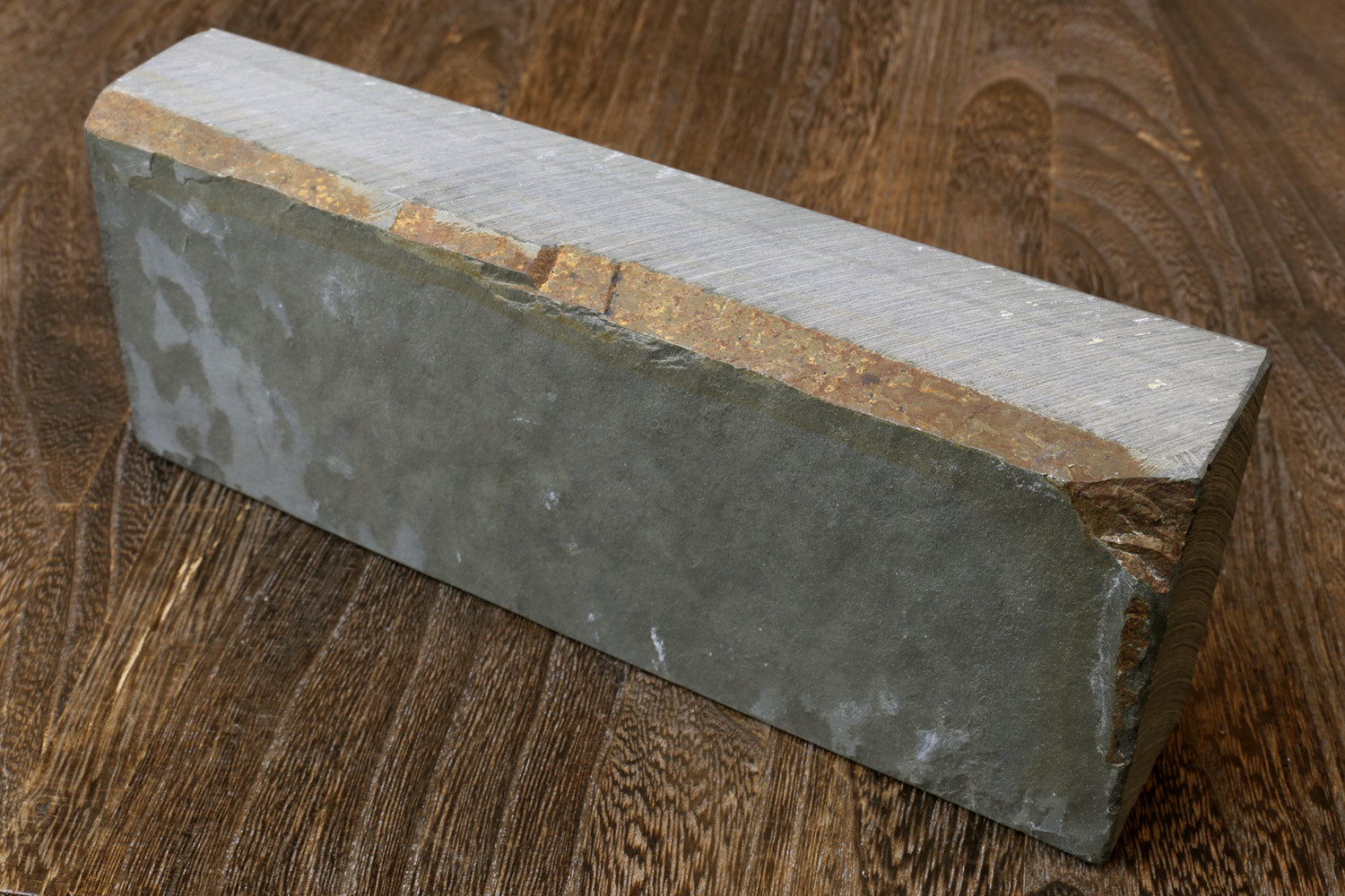 Yoshihiro whetstone finishing stone, long rectangular dark-gray block