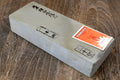 Natural sharpening whetstone block, light gray with boxed ends
