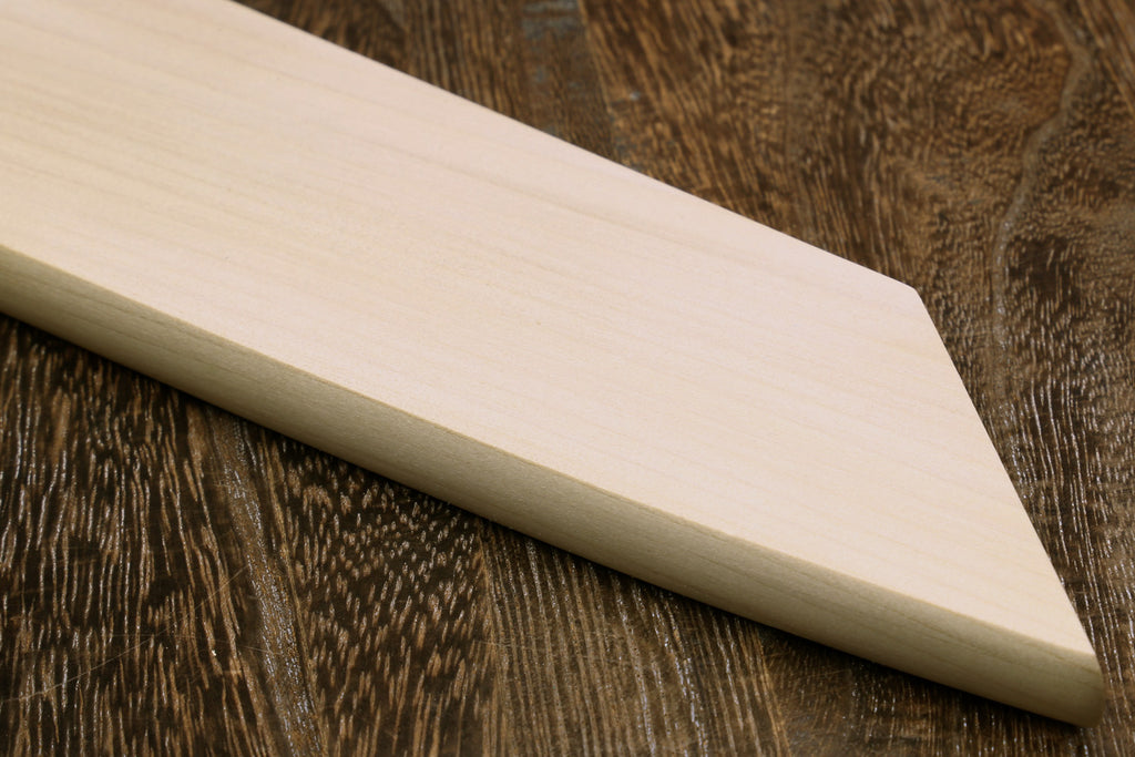 Light wood blade protector saya with smooth tapered edge