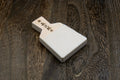 Japanese sharkskin grater block with white textured face and light wood handle