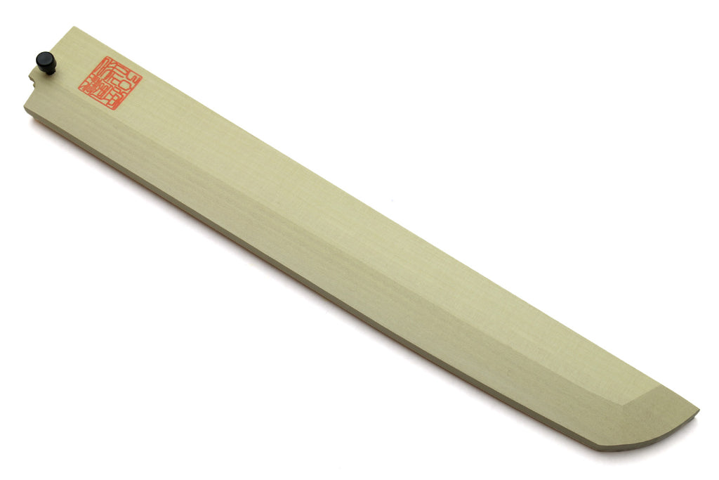 Natural magnolia wooden saya cover with small pin at top