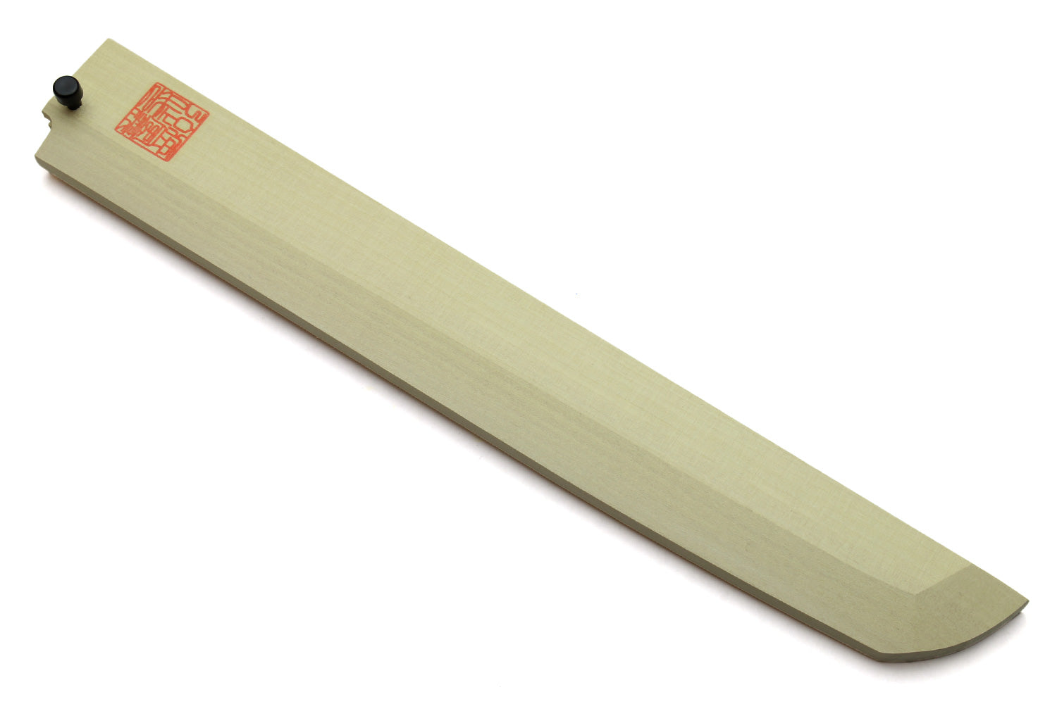 Natural magnolia wooden saya cover with small pin at top