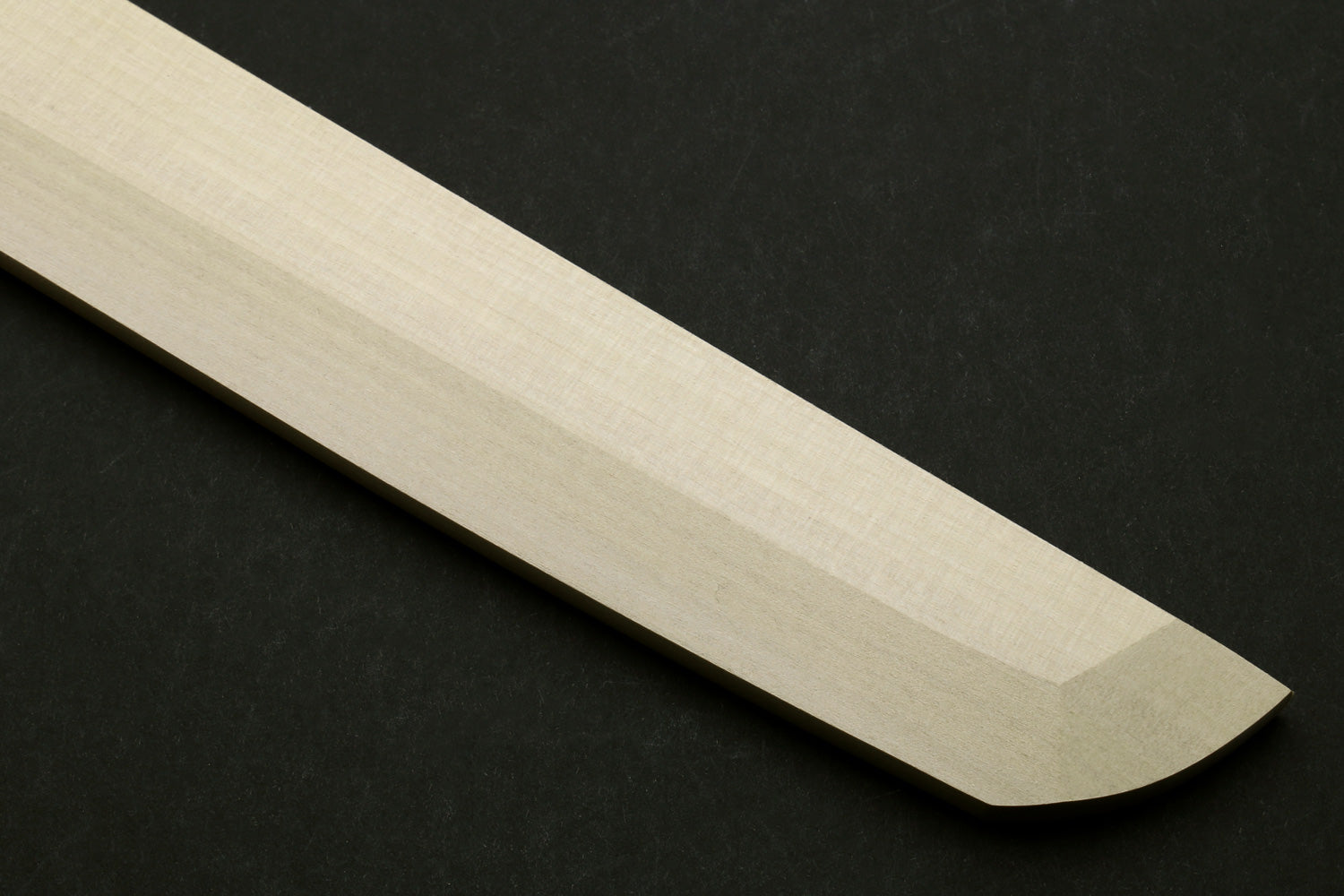 Natural magnolia wooden saya cover with smooth curved edge