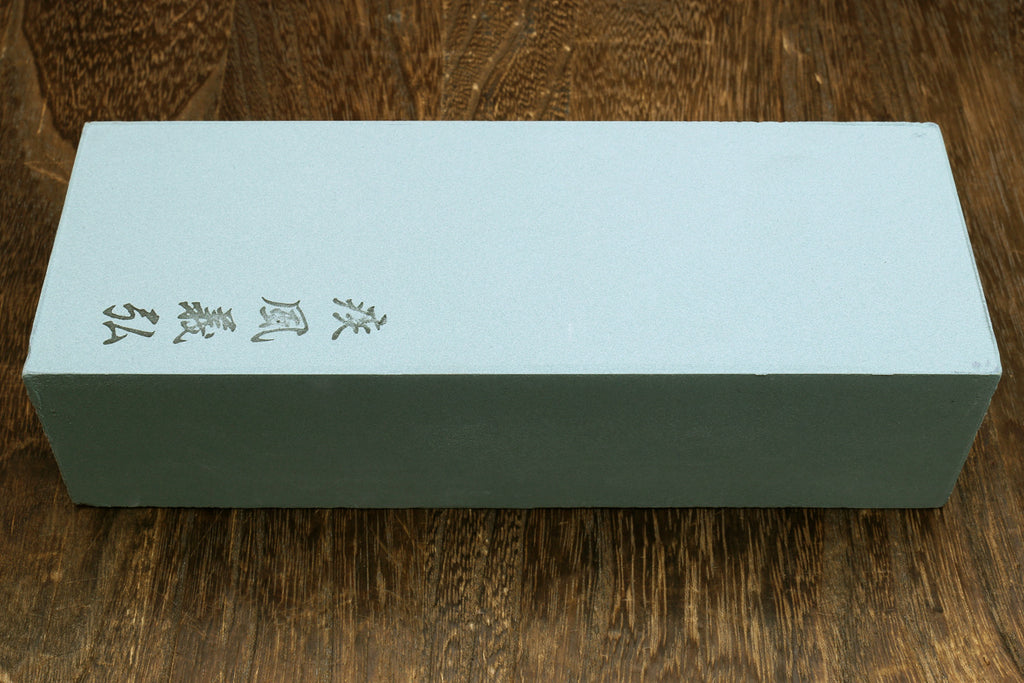 Yoshihiro Toishi 400-grit whetstone sharpening stone, light blue rectangular block