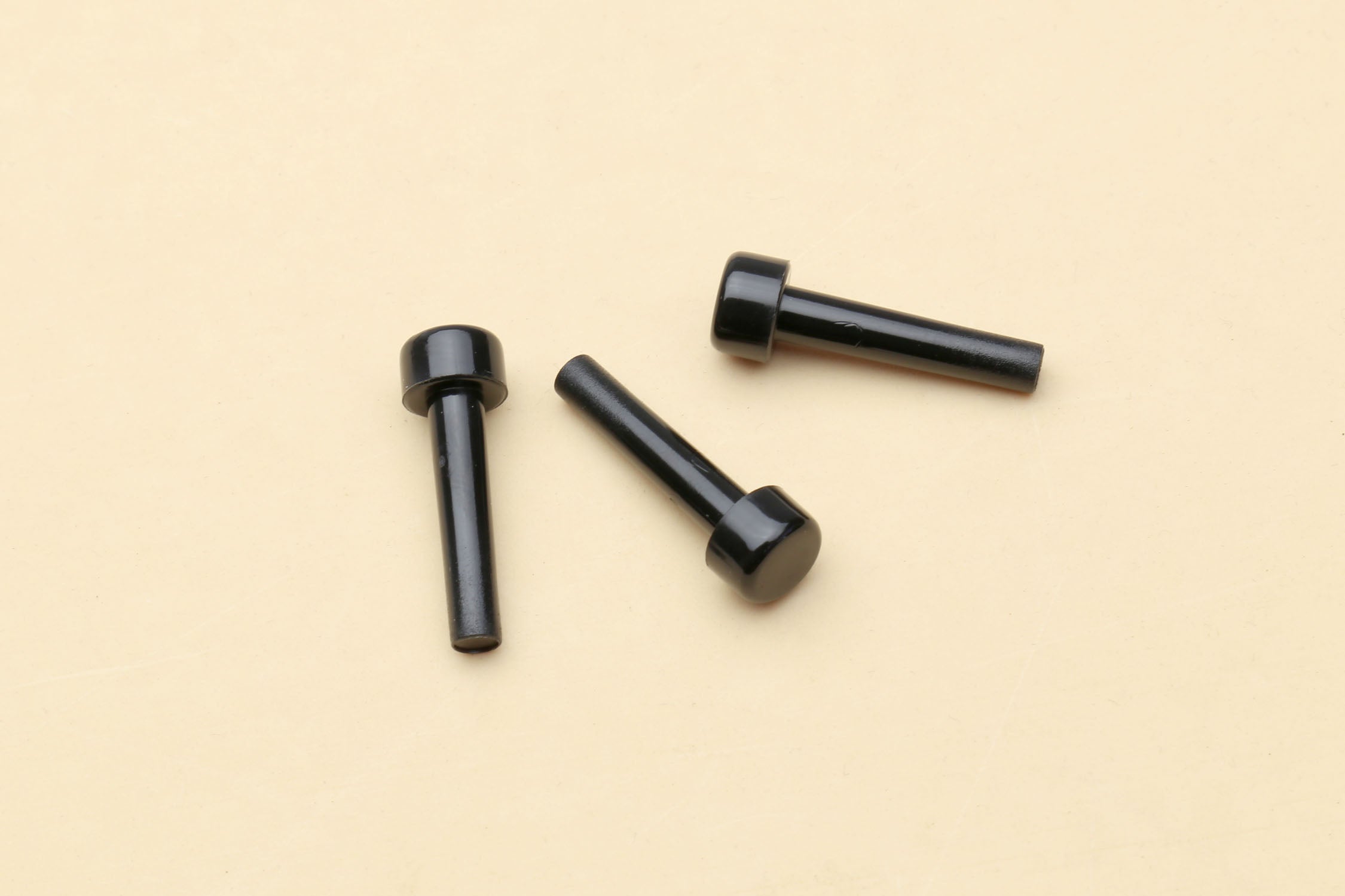 Black safety pins for deba saya cover, three round-headed pins