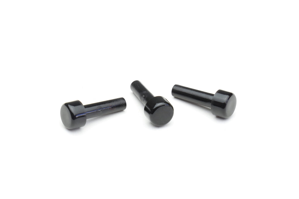 3-piece black saya cover safety pin set