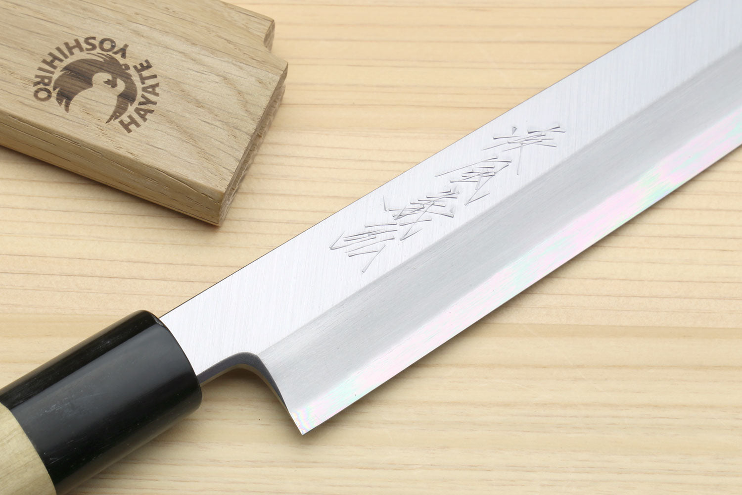Yoshihiro Kasumi White Steel Yanagi Sushi Sashimi Japanese Knife Magnolia Handle